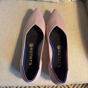 Rothy's Pink Flats with Pointed Toe